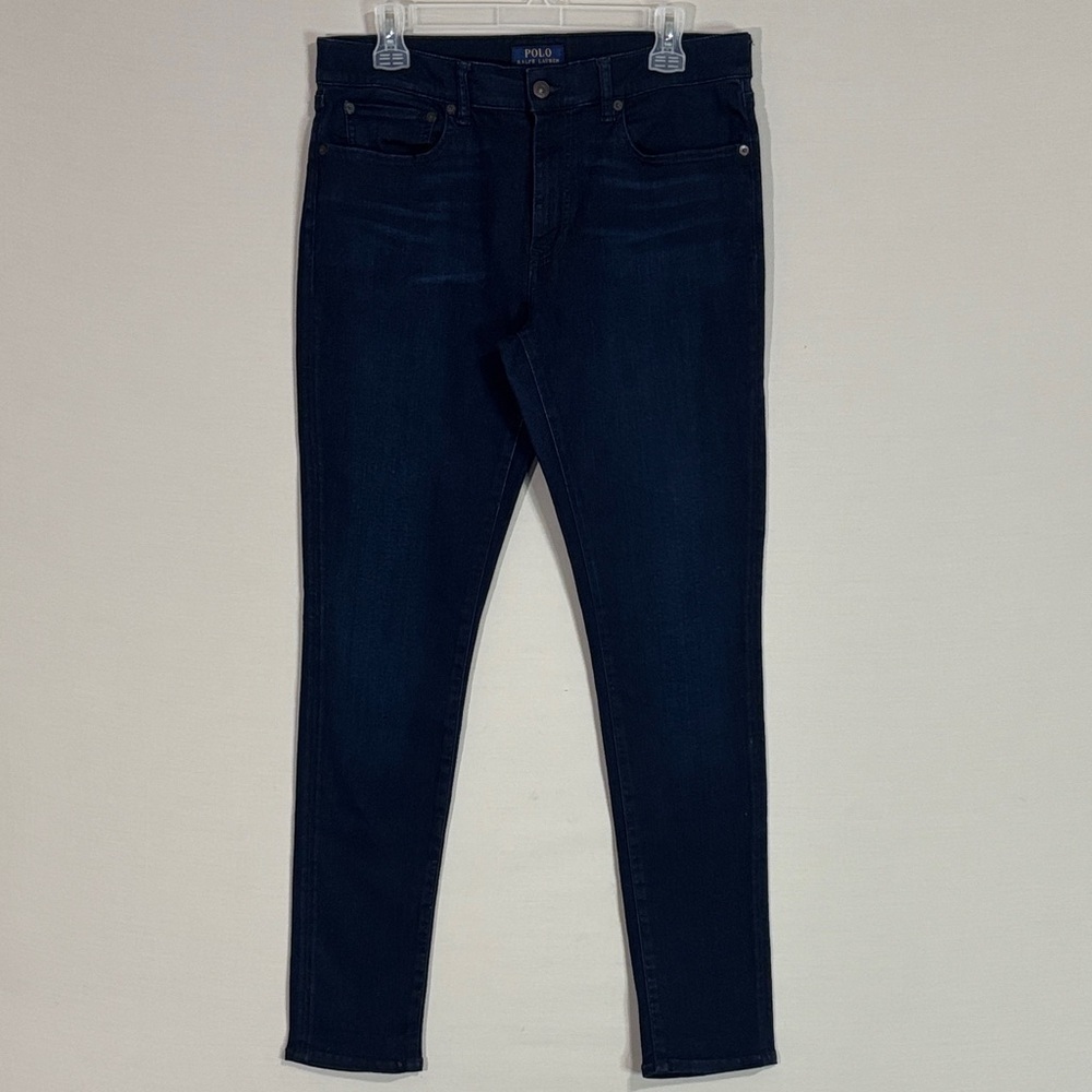 Polo Ralph Lauren Varick Slim Straight Stretch Jeans 31 Dark Wash